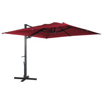 Boyel Living 10x10 ft. 360¡ãRotation Square Outdoor Cantilever Patio Umbrella