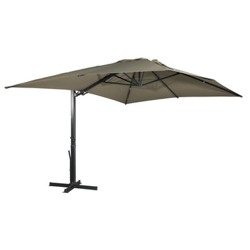 Boyel Living 10x13 ft. 360¡ã Rotation Square Outdoor Cantilever Patio Umbrella