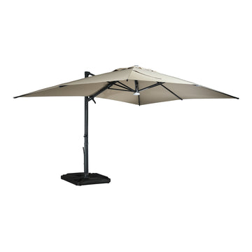 Boyel Living 10x13 ft. 360¡ã Rotation Cantilever Patio Umbrella with BaseandBT