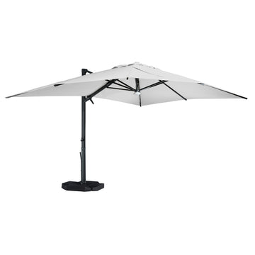 Boyel Living 10x13 ft. 360 Rotable Cantilever Patio Umbrella with BaseandBT