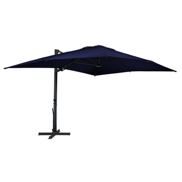 Boyel Living 10x13 ft. 360¡ã Rotation Square Cantilever Patio Umbrella with LED Light