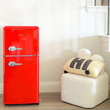 3.5Cu.Ft Compact Refrigerator Mini Fridge with Freezer, Small Refrigerator with 2 Door, 7 Level Thermostat Removable