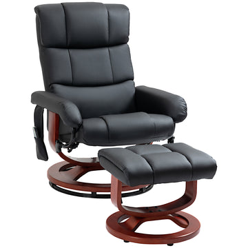Massage Recliner Chair with Ottoman and Remote Control