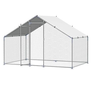 Metal Chicken Coop 9 Ft Large Walk In Poultry Hen House