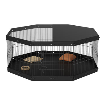Dog Playpen 8 Panels Portable Indoor Outdoor Pet Exercise Pen
