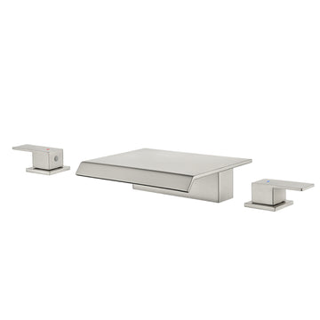 Brushed Faucet SUS304 Waterfall Spout cUPC Quick Connect Temporary Shelf