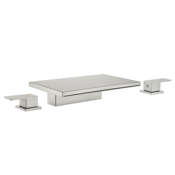 Brushed Faucet SUS304 Waterfall Spout cUPC Quick Connect Temporary Shelf