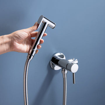 Modern Chrome Handheld Bidet Sprayer for Home and Hotel Bathroom