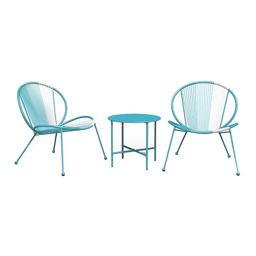 Shell-Shaped All-Steel Detachable Rope Chat Set - 3 Pieces