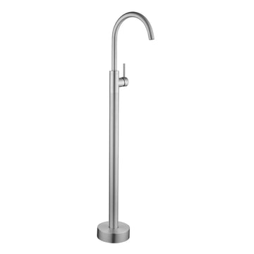 Brushed Bathtub Faucet 360° Rotatable Single Handle Brass SUS304 Aerator Spout
