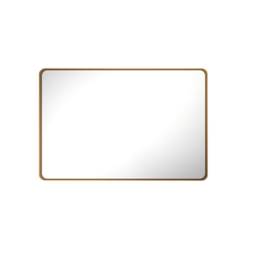 6 in W x 24 in L Bronze Rectangular Aluminum Framed Wall Bathroom Vanity Mirror