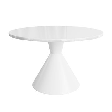 47 inches Oversized Round Modern Dining Table