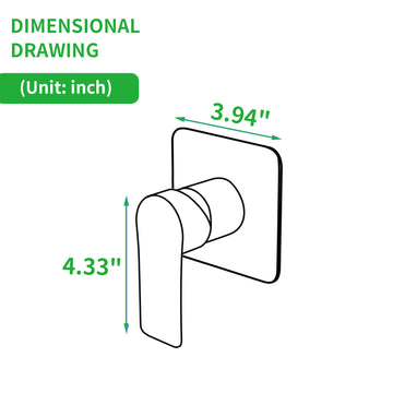 Brushed Gold Shower Mixer SUS304 Pressure Balance Valve Dual Handle