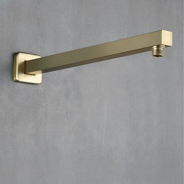 Modern Brushed Gold Shower Arm 1/2 NPT for Bathroom Shower System