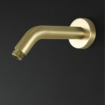Modern Brushed Gold Shower Arm 1/2 NPT for Bathroom Shower System