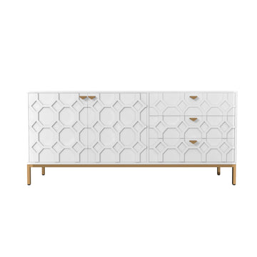 Stylish 2-Door and 3-Drawer TV Cabinet