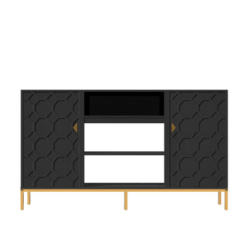 Stylish Multifunctional TV Stand with Ample Storage and Elegant Design