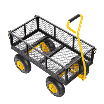 500 Lbs Steel Garden Cart Outdoor Utility Wagon