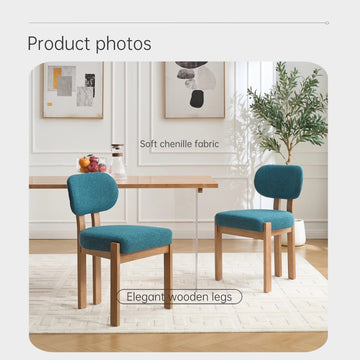 Dining Chairs Set of 2 Modern Fabric Upholstered Dining Room