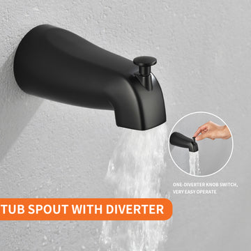 Matte Black Ten Function Shower Set with Rain Shower Handheld Shower and cUPC Pressure Balance Valve