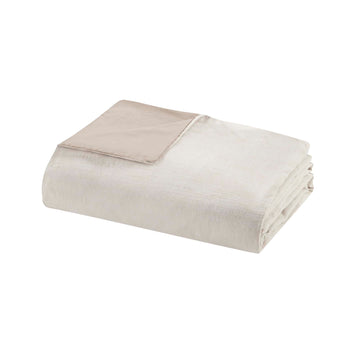 Organic Cotton Oversized Duvet Cover Set - Natural King/Cal King