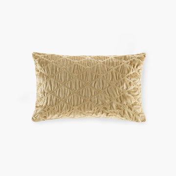 Velvet Oblong Decor Pillow with Feather Fill - Silver