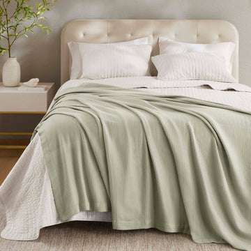 Soft Woven Blanket - Twin Sage Green