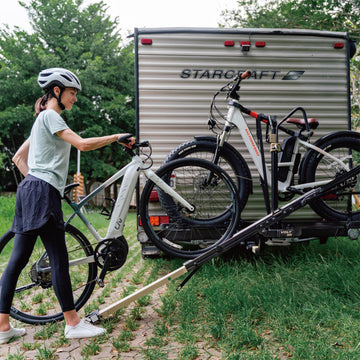 VOLT lift Bike Rack Patented Lift Ramp Triple Safety Protection 2Inch Hitch