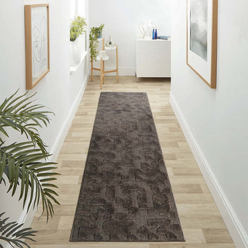 Geometric High-Low Runner Rug - 2'2"x8'