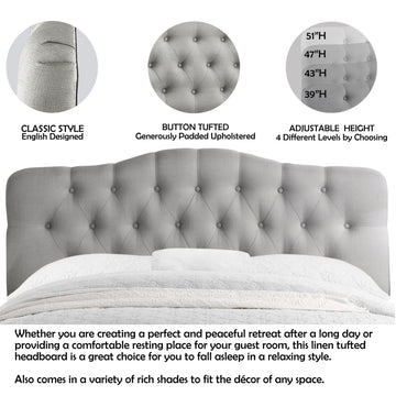 Low Profile Upholstered Bed Button Tufted Bed Frame with Solid Wood Structure and Plush Padding