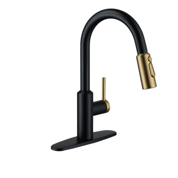 Boyel Living 3-Spray Patterns 1.8 GPM Single Handle Pull Down Sprayer Kitchen Faucet