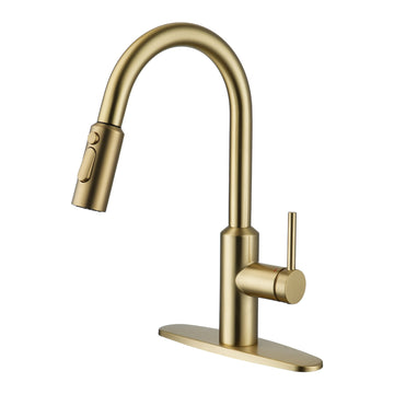 Boyel Living 3-Spray Patterns 1.8 GPM Single Handle Pull Down Sprayer Kitchen Faucet