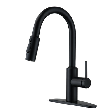 Boyel Living 3-Spray Patterns 1.8 GPM Single Handle Pull Down Sprayer Kitchen Faucet