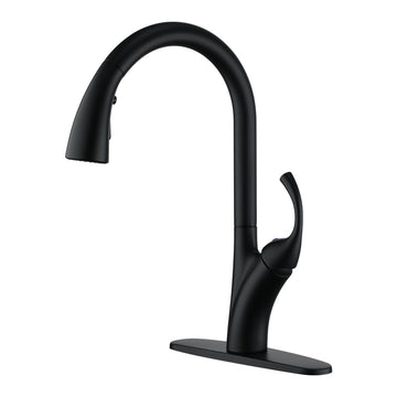 Boyel Living 1.8 GPM Single Handle Pull Down 3-Spray Patterns Sprayer Kitchen Faucet