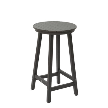 Outdoor Bar Table Bistro Table Round Table High Top Table Pub Table Outdoor Bistro Table Cocktail Table for Paito Lawn Garden, Grey