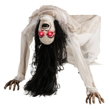 Spooky Voice Activated Crawling Ghost with LED Eyes