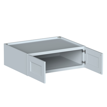 Deep Wall Cabinets 12x27in Ready to Assemble Kitchen Cabinets 2Doors HDF Door