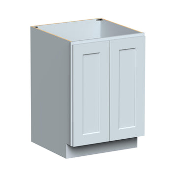 FULL HEIGHT DOOR BASE CABINET W24 in. X H34.5 in. X D24 in. (DOVE GREY)