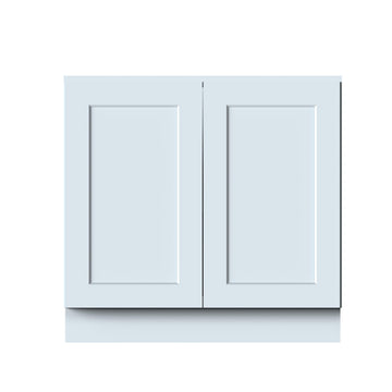 FULL HEIGHT DOOR BASE CABINET W36 in. X H34.5 in. X D24 in. (DOVE GREY)