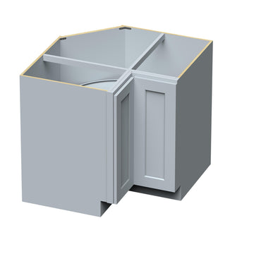 LAZY SUSAN CORNER BASE W36 in. X H34.5 in. X D24 in. (DOVE GREY)