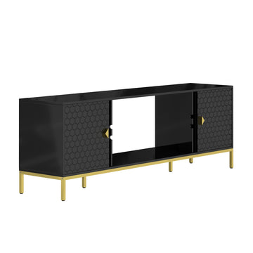 70 inches MDF TV Stand With Storage Cabinets