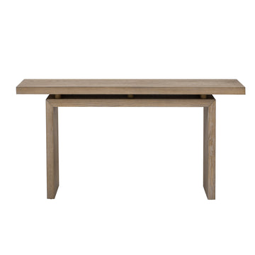 Modern Uniquely Designed Ash Wood Console Table