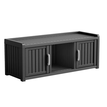 Black Shoe Cabinet 17.32-in W x 17.91-in D x 22.93-in H