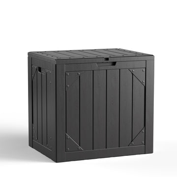 Black 30 Gallon Injection Molding Deck Box