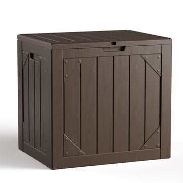 Brown 30 Gallon Injection Molding Deck Box