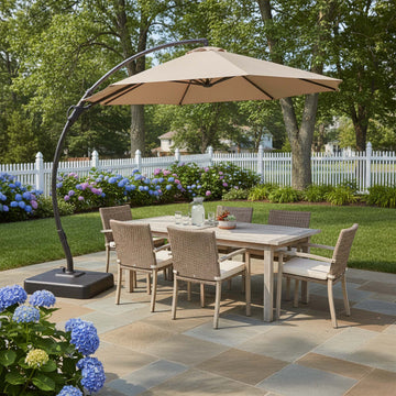 12ft Premium Cantilever Umbrella for Large Outdoor Entertaining Spaces
