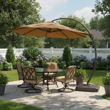11ft Premium Cantilever Patio Umbrella for Relaxed Outdoor Gatherings