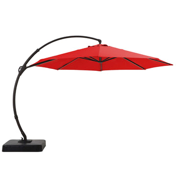 12ft Classic Cantilever Umbrella with Rich Accent for Vibrant Patios