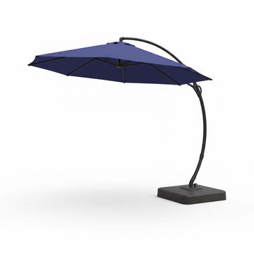 12ft Premium Cantilever Umbrella in Classic Deep Blue for Spacious Patios