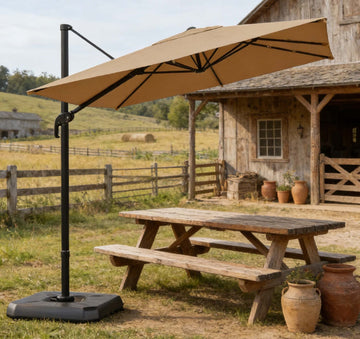 10x10ft Square Patio Umbrella for Cozy Large Outdoor Gatherings